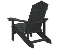 Sodo Adirondack kėdė, antracito spalvos, HDPE