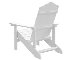 Sodo Adirondack kėdė, baltos spalvos, HDPE