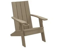 Sodo adirondack kėdė, šviesiai ruda, 75x88,5x89,5cm, PP