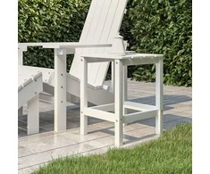Sodo Adirondack staliukas, baltos spalvos, 38x38x46cm, HDPE