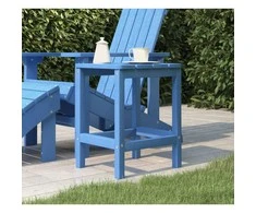 Sodo Adirondack staliukas, mėlynos spalvos, 38x38x46cm, HDPE