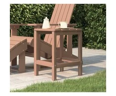 Sodo Adirondack staliukas, rudos spalvos, 38x38x46cm, HDPE