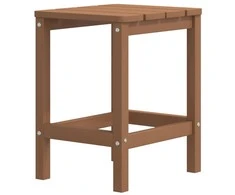 Sodo Adirondack staliukas, rudos spalvos, 38x38x46cm, HDPE