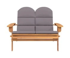 Sodo adirondack suoliukas su pagalvėlėmis, 126cm, akacija