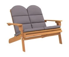 Sodo adirondack suoliukas su pagalvėlėmis, 126cm, akacija
