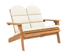 Sodo adirondack suoliukas su pagalvėlėmis, 126cm, akacija