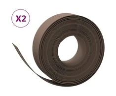 Sodo apvadai, 2vnt., rudi, 10m, 15cm, polietilenas