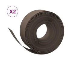 Sodo apvadai, 2vnt., rudi, 10m, 20cm, polietilenas