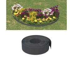 Sodo apvadai, 3vnt., pilkos spalvos, 10m, 15cm, polietilenas