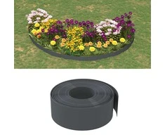 Sodo apvadai, 5vnt., pilkos spalvos, 10m, 20cm, polietilenas