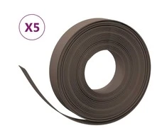 Sodo apvadai, 5vnt., rudi, 10m, 10cm, polietilenas