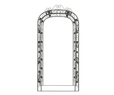 Sodo arka, juodos spalvos, 116x45x240cm, plienas