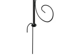 Sodo arka, juodos spalvos, 180x255cm, plienas
