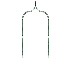 Sodo arka, tamsiai žalios spalvos, 120x38x258cm, geležis