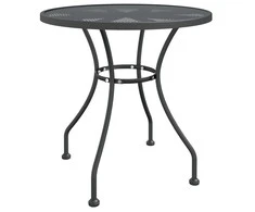 Lauko baldų komplektas Sodo baldų komplektas, 5 dalių, antracito, išplėstas metalas