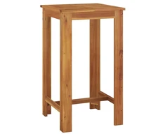Sodo baro stalas, 60x60x105cm, akacijos medienos masyvas