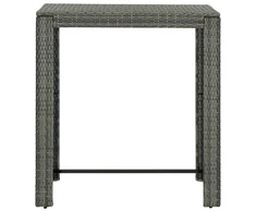 Sodo baro staliukas, pilkas, 100x60,5x110,5cm, poliratanas