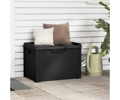 Sodo daiktadėžė, antracito spalvos, 125l, PP