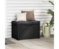 Sodo daiktadėžė su sėdynės pagalvėle, antracito, 125l, PP
