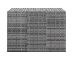 Sodo dėžė pagalvėlėms, pilka, 145x100x103cm, PE ratanas