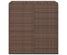 Sodo dėžė pagalvėlėms, ruda, 100x49x103,5cm, PE ratanas
