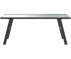 Sodo kavos staliukas, juodos spalvos, 90x45x35cm, plienas