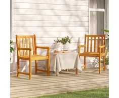 Sodo kėdės, 2vnt., akacijos medienos masyvas
