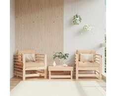 Sodo kėdės, 2vnt., pušies medienos masyvas