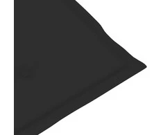 Sodo kėdės pagalvėlės, 2vnt., juodos, 120x50x3cm, audinys