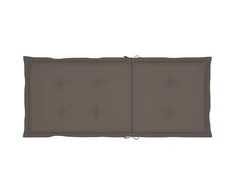Sodo kėdės pagalvėlės, 2vnt., taupe, 120x50x3cm, audinys