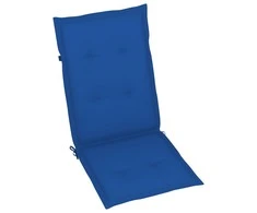 Sodo kėdės pagalvėlės, 4vnt., mėlynos, 120x50x3cm, audinys