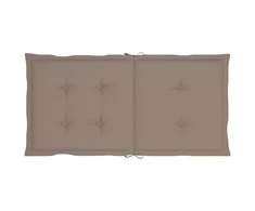 Sodo kėdės pagalvėlės, 6vnt., taupe, 100x50x3cm, audinys