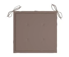 Sodo kėdės pagalvėlės, 6vnt., taupe spalvos, 40x40x3cm, audinys