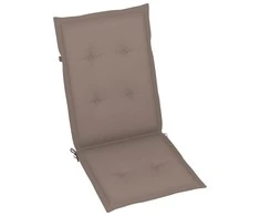 Sodo kėdės pagalvėlės, 6vnt., taupe, 120x50x3cm, audinys
