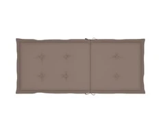 Sodo kėdės pagalvėlės, 6vnt., taupe, 120x50x3cm, audinys