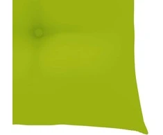 Sodo kėdės su šviesiai žaliomis pagalvėlėmis, 8vnt., tikmedis