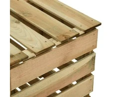 Sodo komposto dėžės, 4vnt., 80x50x100cm, impregnuota pušis