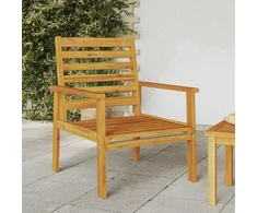 Lauko baldų komplektas Sodo krėslai, 2vnt., 66,5x65x81cm, akacijos medienos masyvas