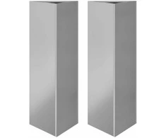 Sodo loveliai, 2vnt., 30x26x75cm, galvanizuotas plienas