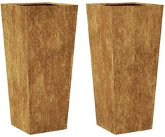 sodo vazonai 2 vnt 35x35x75 cm oro sąlygoms atsparus plienas