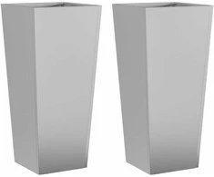 Sodo loveliai, 2vnt., 35x35x75cm, galvanizuotas plienas
