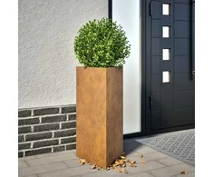 sodo vazonai 2 vnt trikampiai 40x34,5x75 cm oro sąlygoms atsparus