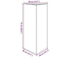 Sodo loveliai, 2vnt., 40x34,5x75cm, galvanizuotas plienas