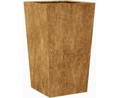 Sodo vazonai 2 vnt 45x45x75 cm oro sąlygoms atsparus plienas