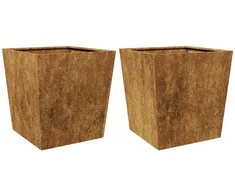 sodo vazonai 2 vnt 50x50x50 cm oro sąlygoms atsparus plienas