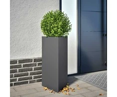 Sodo loveliai, 2vnt., antracito, 40x34,5x75cm, plienas