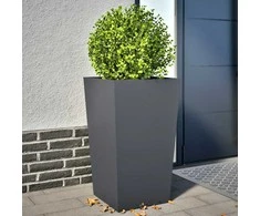 Sodo loveliai, 2vnt., antracito spalvos, 45x45x75cm, plienas