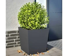 Sodo loveliai, 2vnt., antracito spalvos, 50x50x50cm, plienas