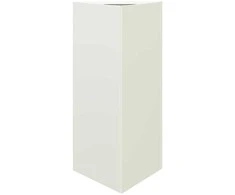 Sodo loveliai, 2vnt., balti, 40x34,5x75cm, plienas, trikampiai