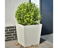 Sodo loveliai, 2vnt., baltos spalvos, 50x50x50cm, plienas